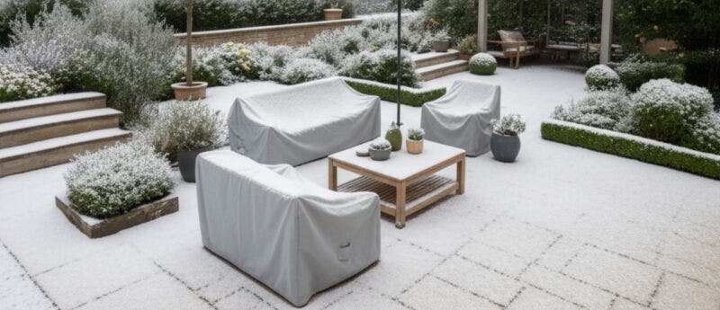 How to keep the patio dry in warmer October