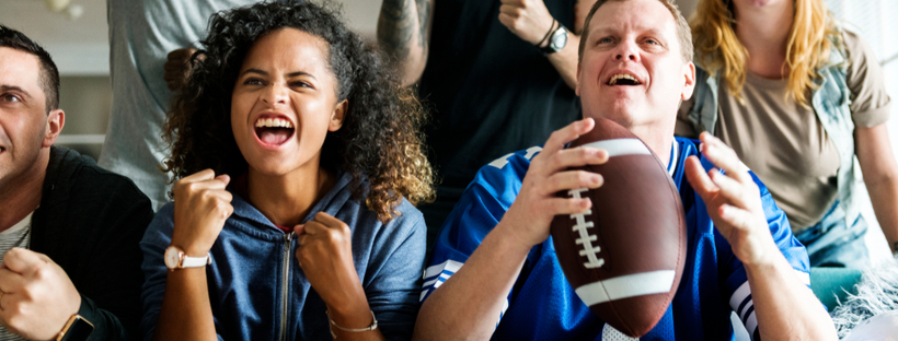 Friends cheering together