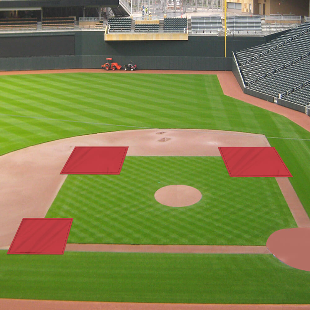 Baseball Weighted Mound Tarps – Rectangle / Square