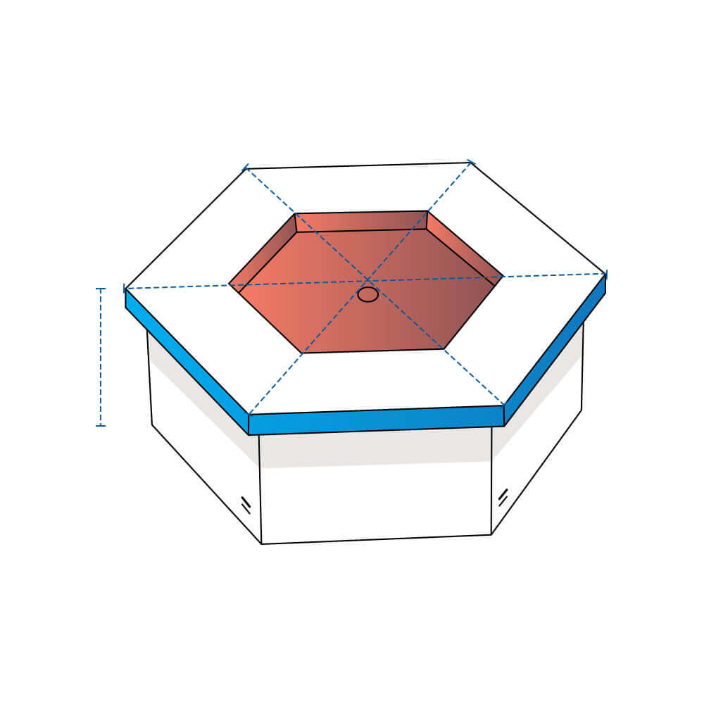 Image of Fire Pit Covers - Hexagon